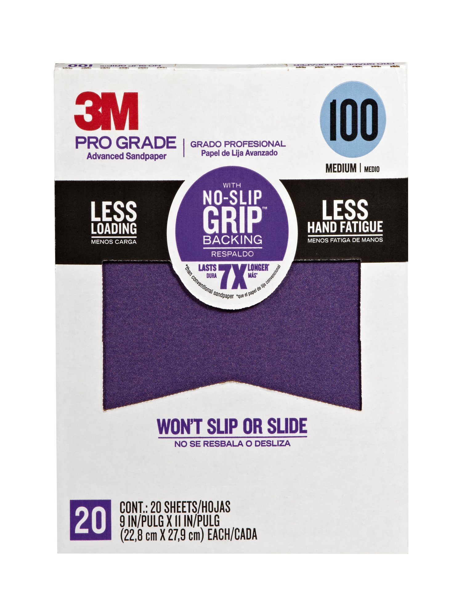 Algopix Similar Product 9 - 3M Advanced Sandpaper 20 Sheets 100