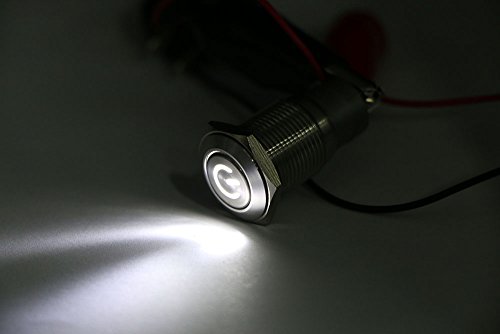 Algopix Similar Product 8 - Splash Resistant 16mm Power Push Button