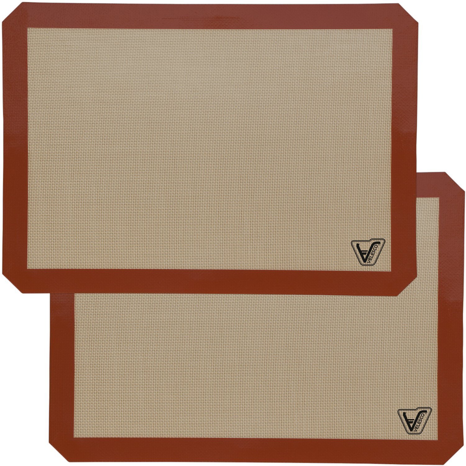 Algopix Similar Product 17 - Silicone Baking Mat  Set of 2 Half