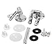 Algopix Similar Product 16 - TRIXES Pair of Chrome Finished Toilet