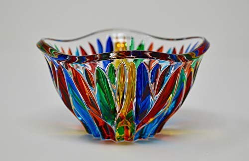 Algopix Similar Product 13 - Murano Glass Fire Bowl  Hand Painted