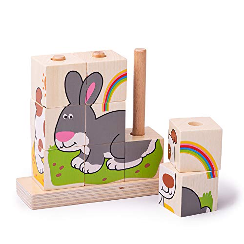 Algopix Similar Product 20 - Bigjigs Toys Stacking Blocks (Pets)