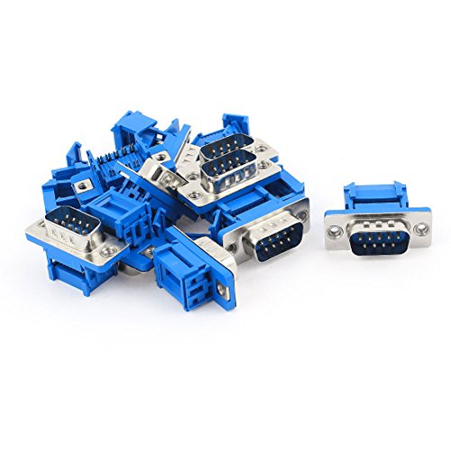 Algopix Similar Product 3 - uxcell 10pcs DSUB DB9 9 Pin Male IDC
