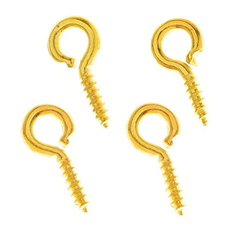 Algopix Similar Product 11 - Beadaholique Iron Screw Eye Pin 5x10mm