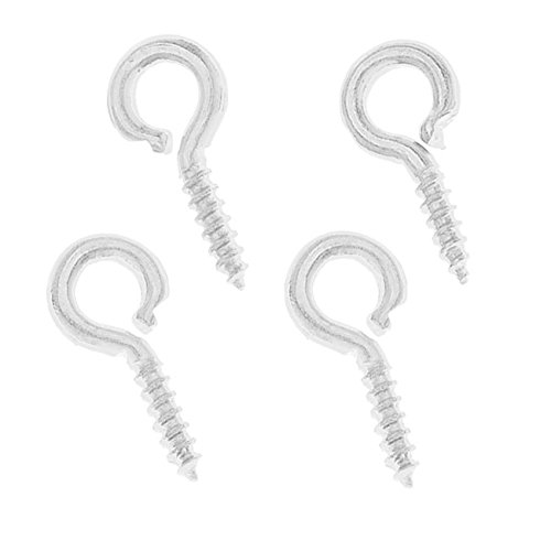 Algopix Similar Product 10 - Beadaholique Iron Screw Eye Pin 5x10mm