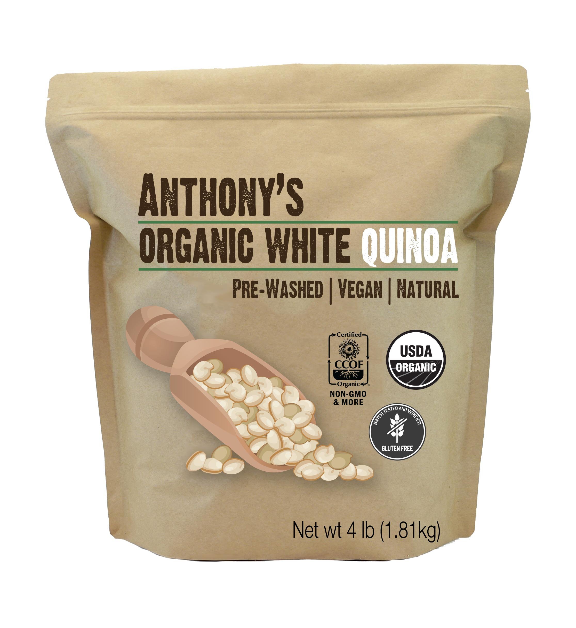 Algopix Similar Product 4 - Anthonys Organic White Whole Grain