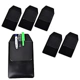 Algopix Similar Product 11 - DE 6 Pcs Black Vinyl Pocket Protector