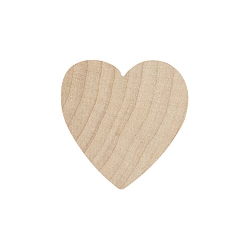 Algopix Similar Product 19 - 2 Inch Wood Heart Natural Unfinished