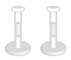 Algopix Similar Product 14 - Pair 2  Clear Push Top Piercing
