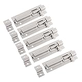 Algopix Similar Product 20 - uxcell 5pcs Stainless Steel Latch Slide