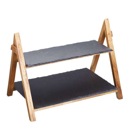 Algopix Similar Product 10 - Artesa Tableware Tiered Slate Serving