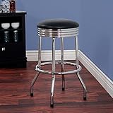 Algopix Similar Product 2 - Trademark Gameroom Retro Ribbed Swivel
