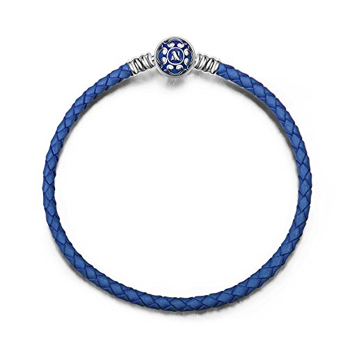 Algopix Similar Product 13 - NinaQueen 75 Blue Genuine Leather