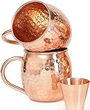 Algopix Similar Product 5 - Set of 2 Moscow Mule Copper Mugs with