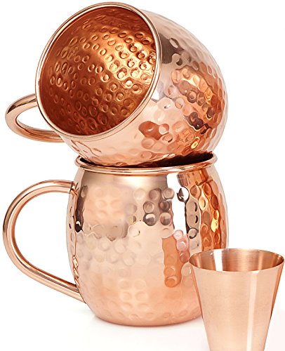 Algopix Similar Product 20 - Set of 2 Moscow Mule Copper Mugs with