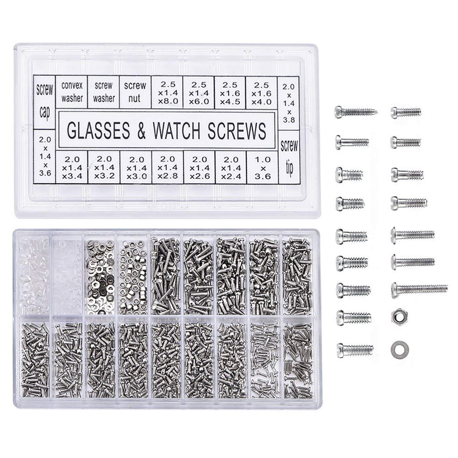 Algopix Similar Product 8 - Stainless Steel Glasses Screws