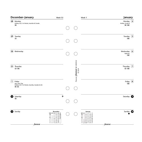 Algopix Similar Product 3 - Filofax Week on a Page Refill for 2016