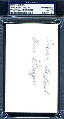 Algopix Similar Product 16 - VINCE DIMAGGIO PSADNA AUTHENTICATED