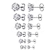 Algopix Similar Product 11 - Jstyle Stud Earrings for Women Mens