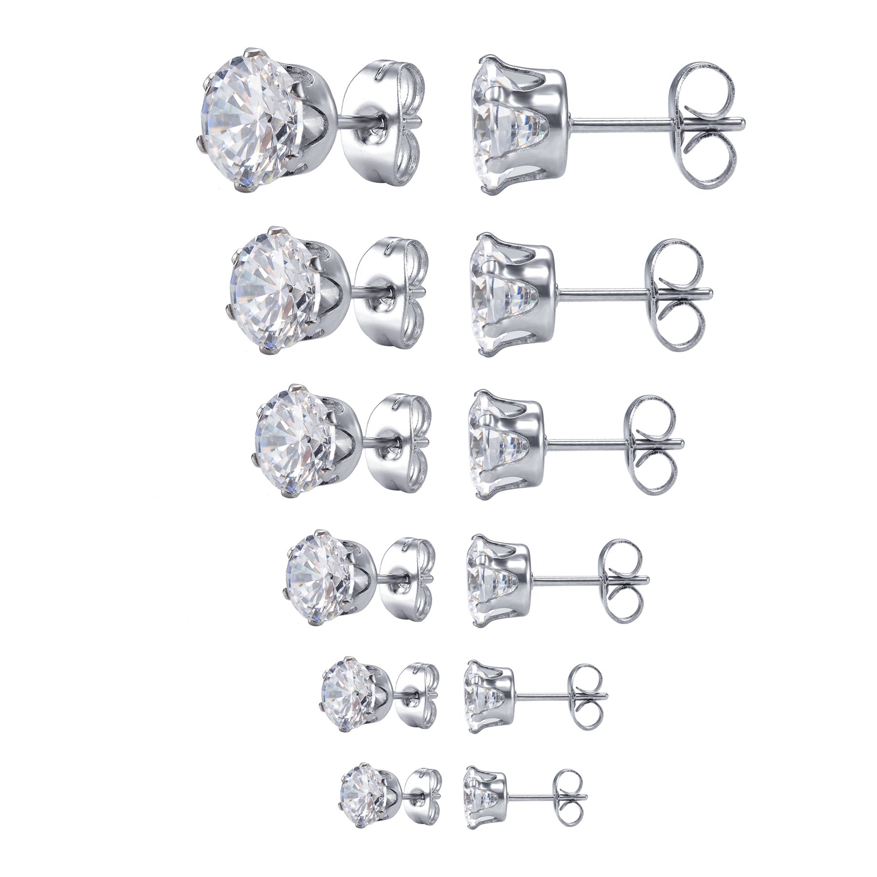 Algopix Similar Product 16 - Jstyle Stud Earrings for Women Mens