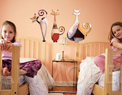 Algopix Similar Product 7 - ColorfulHall Acylic Mirror Animals Wall