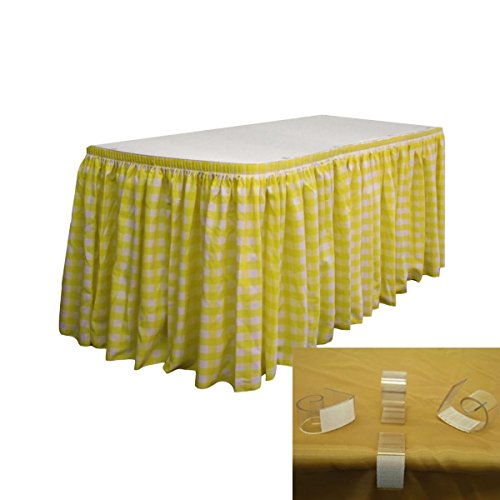 Algopix Similar Product 19 - LA Linen Poly Checkered Table Skirt