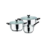 Algopix Similar Product 16 - Swiss Home Zurich Black Cookware Set