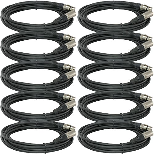 Algopix Similar Product 18 - 10Pack 25 FT Foot XLR 3 Pin Male Female