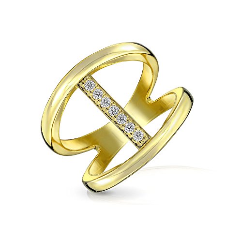 Algopix Similar Product 10 - Geometric Pave Cubic Zirconia Fashion