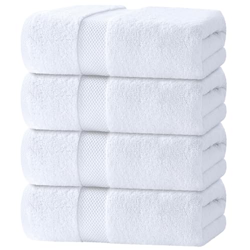 Algopix Similar Product 20 - White Classic Luxury Bath Towels Set of