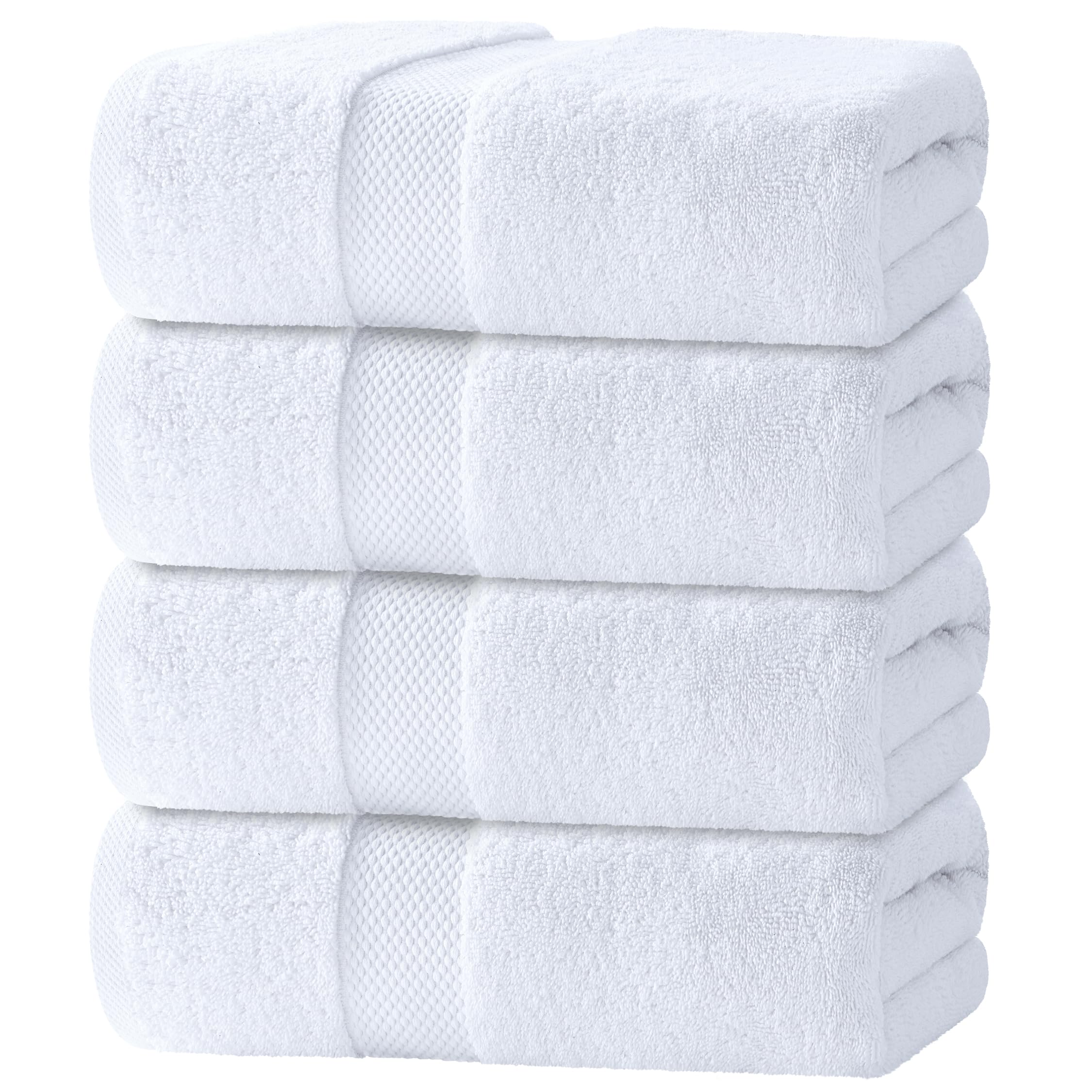 Algopix Similar Product 18 - White Classic Luxury Bath Towels Set of