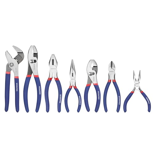 Algopix Similar Product 8 - 7piece WORKPRO Pliers Set with Groove