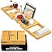 Algopix Similar Product 5 - Bathtub Tray Caddy Premium Bamboo