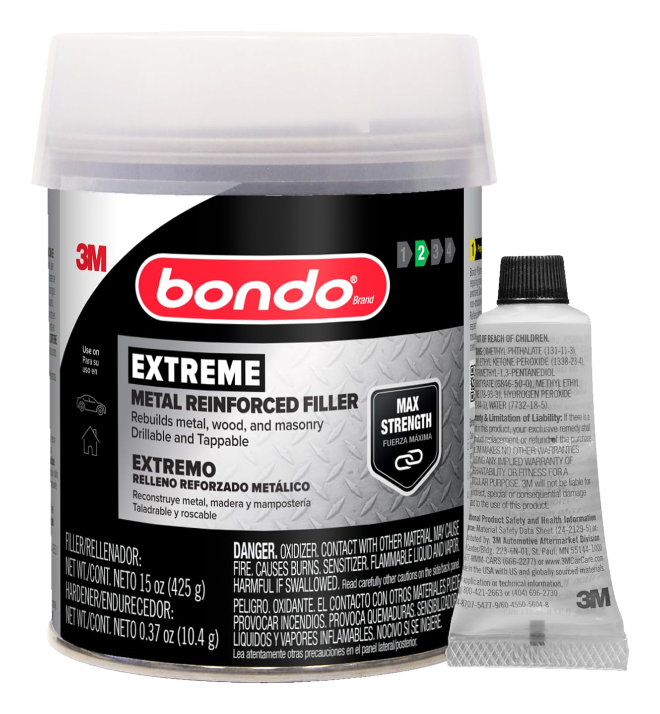 Algopix Similar Product 16 - Bondo Metal Reinforced Filler  High