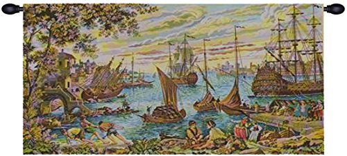 Algopix Similar Product 15 - Porto Italian Tapestry Wall Hanging 
