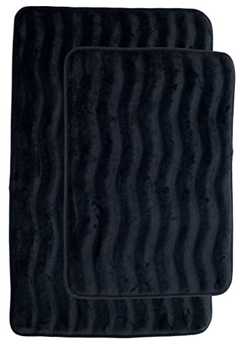 Algopix Similar Product 4 - Lavish Home Set of 2 Bath Rugs 