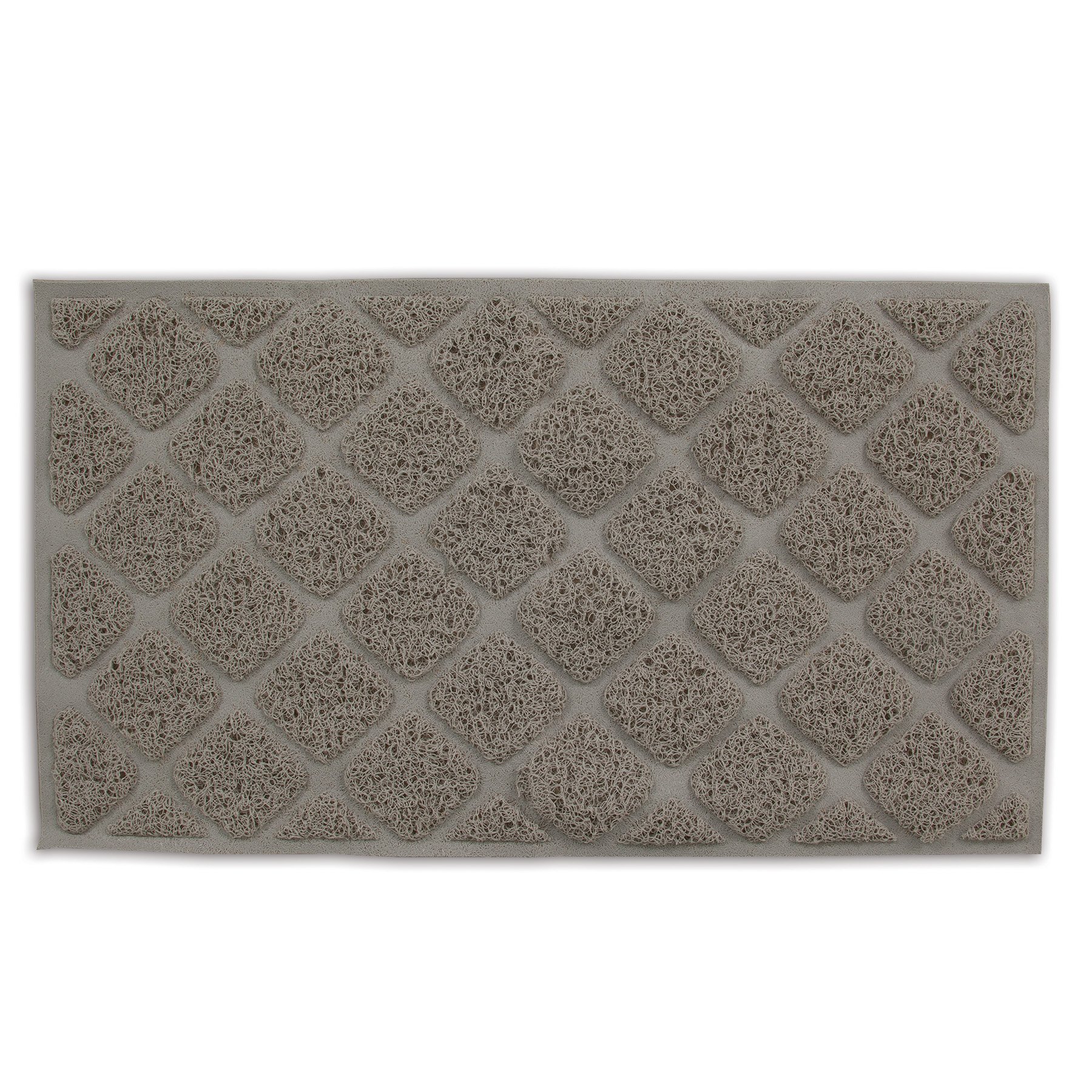Algopix Similar Product 7 - Petmate Grid Litter Catcher Mat, Stone