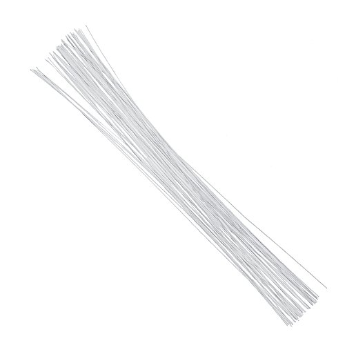 Algopix Similar Product 11 - DECORA 26 Gauge White Floral Wire Stem