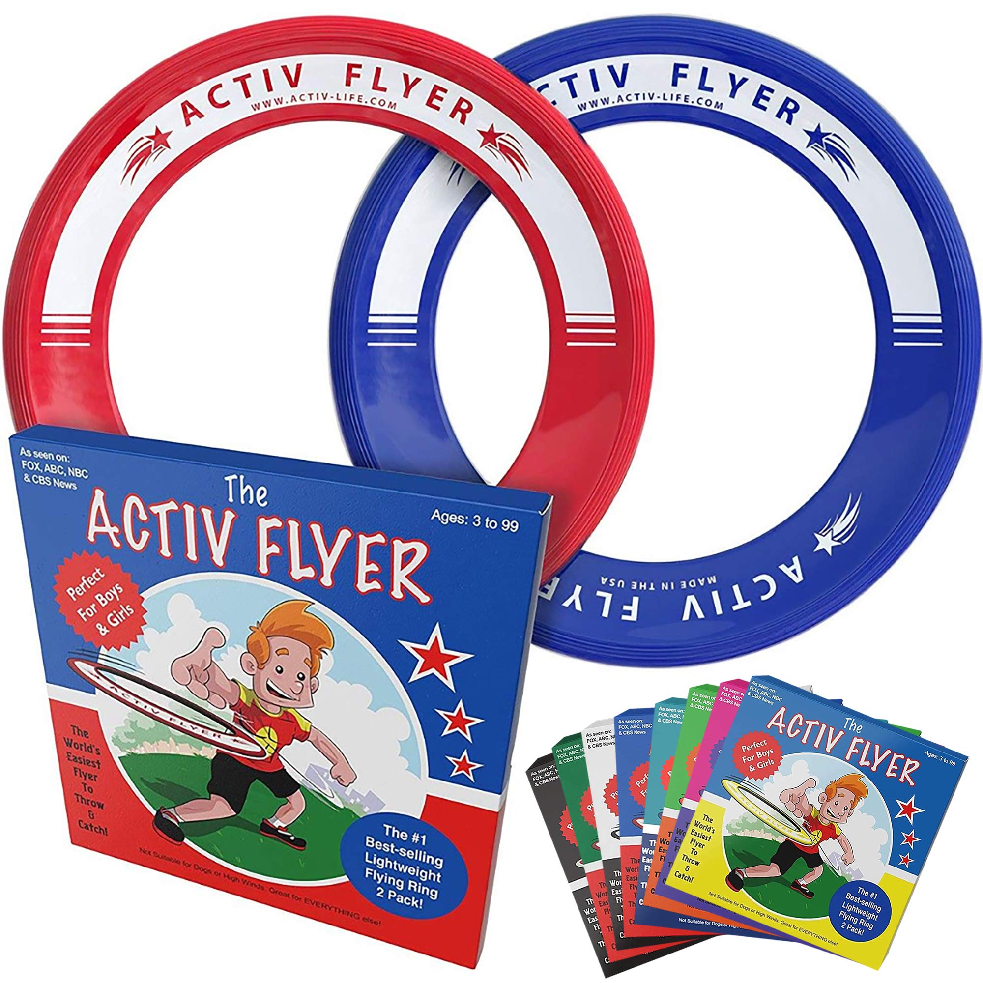Algopix Similar Product 3 - Activ Life Flying Rings for Kids Fun