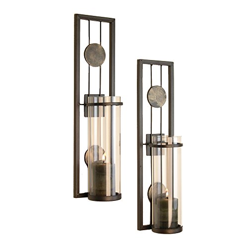 Algopix Similar Product 9 - Danya B Set of Two Wall Sconces Metal