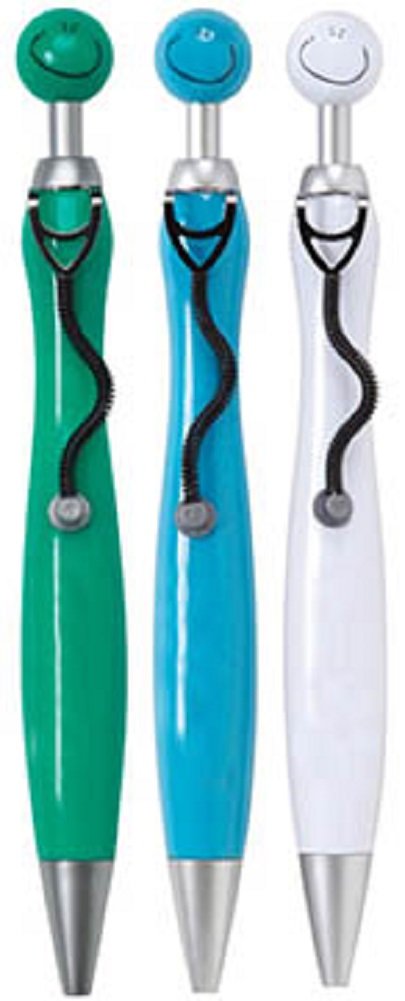 Algopix Similar Product 5 - Smiley Stethoscope Ballpoint Ink Pen