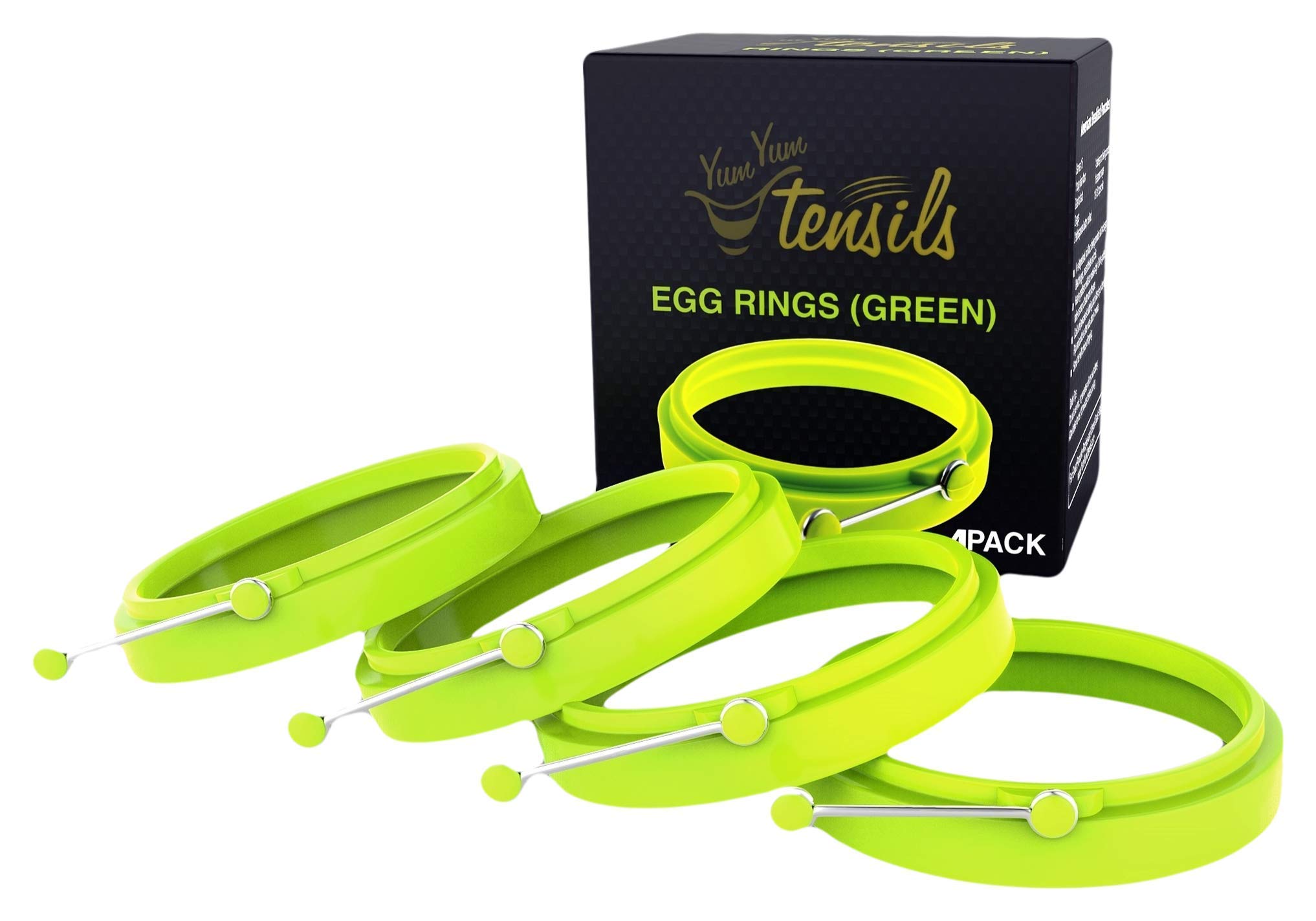 Algopix Similar Product 20 - YumYum Utensils Silicone Egg Rings