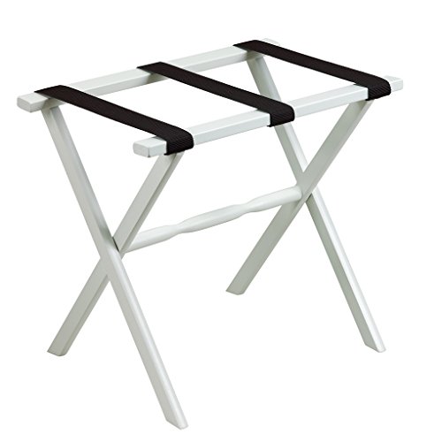 Algopix Similar Product 20 - White Straight Leg Luggage Rack with