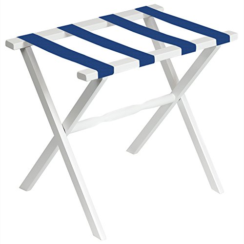 Algopix Similar Product 17 - White Straight Leg Luggage Rack with 4