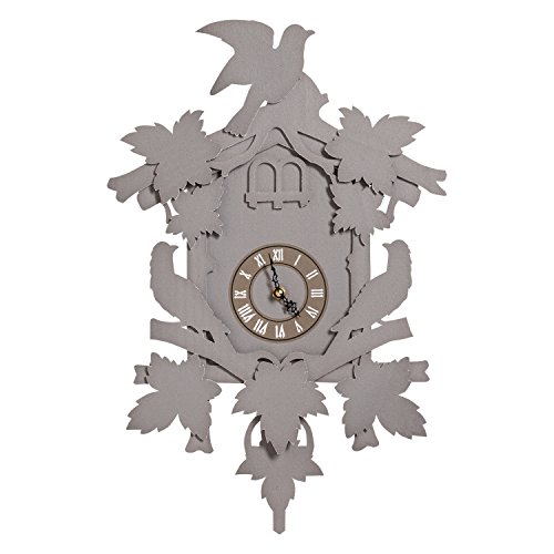 Algopix Similar Product 17 - Fundeco Large Cuckoo Clock-Gray