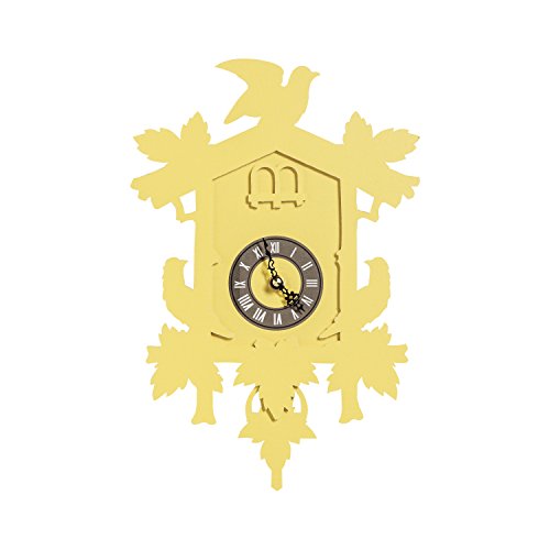 Algopix Similar Product 13 - FunDeco Cuckoo Clock, Small, Canary