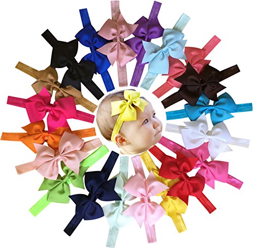 Algopix Similar Product 8 - Qandsweet 20pcs Baby Girls Headbands