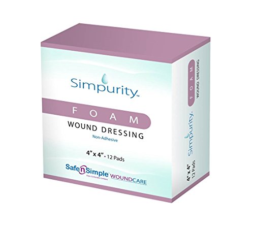Algopix Similar Product 9 - Simpurity Foam Dressing Pad, 12 Count