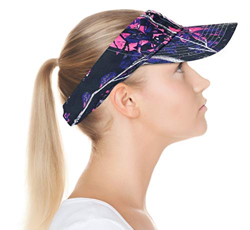 Algopix Similar Product 11 - Muddy Girl Pink Camo Visor Cap Womans