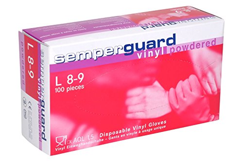 Algopix Similar Product 6 - Semperguard Vinyl Powdered Gloves